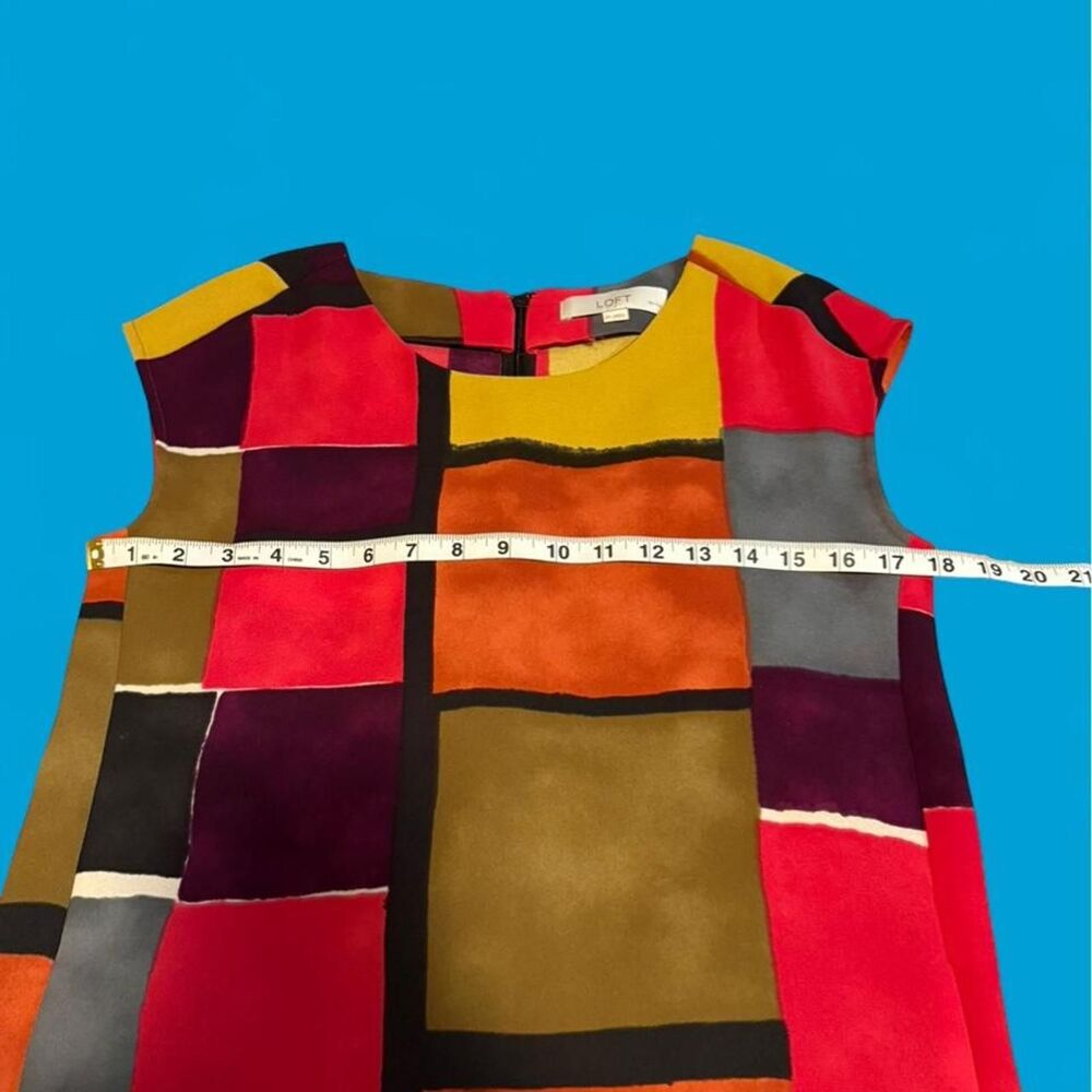 LOFT Geometric Colorblock Windowpane Shift Mini - Picture 3 of 6